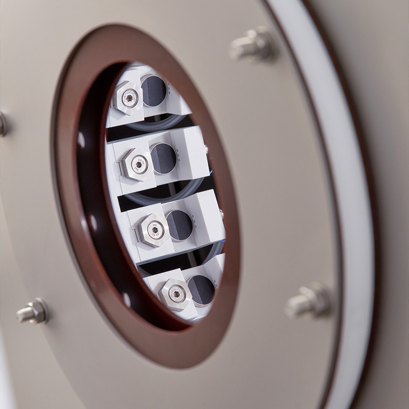 Nahaufnahme auf die Innenseite eines Aurex Ultraschall-Messgeräts